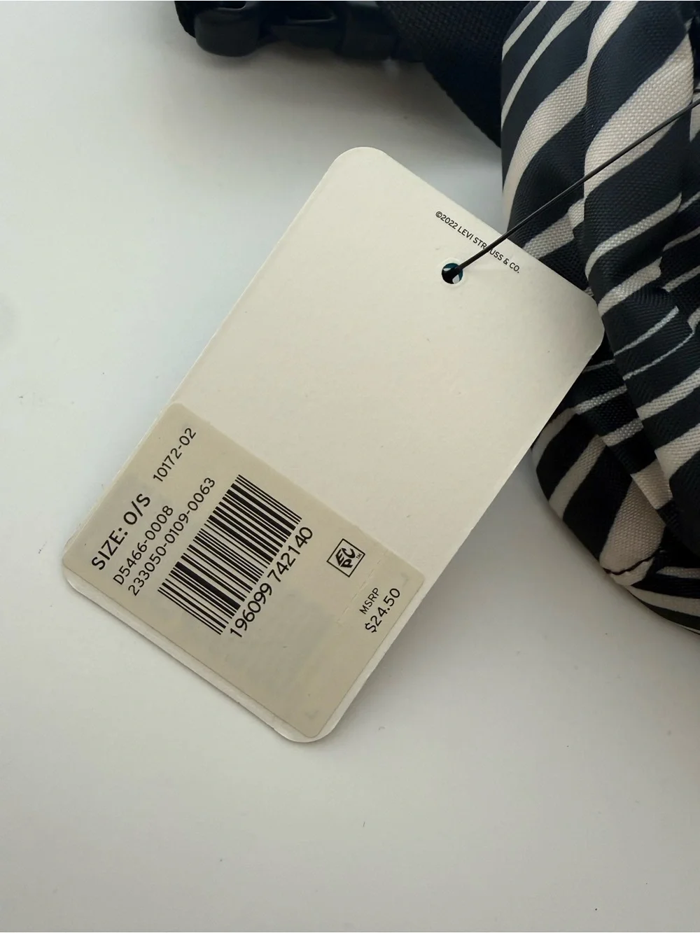 Levi's Zebra Print Belt Bag Crossbody Fanny Pack NWT
